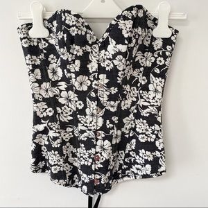 Adore Me Back Tie Waist Cinching Corset XS NWOT